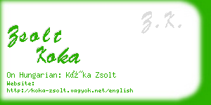 zsolt koka business card